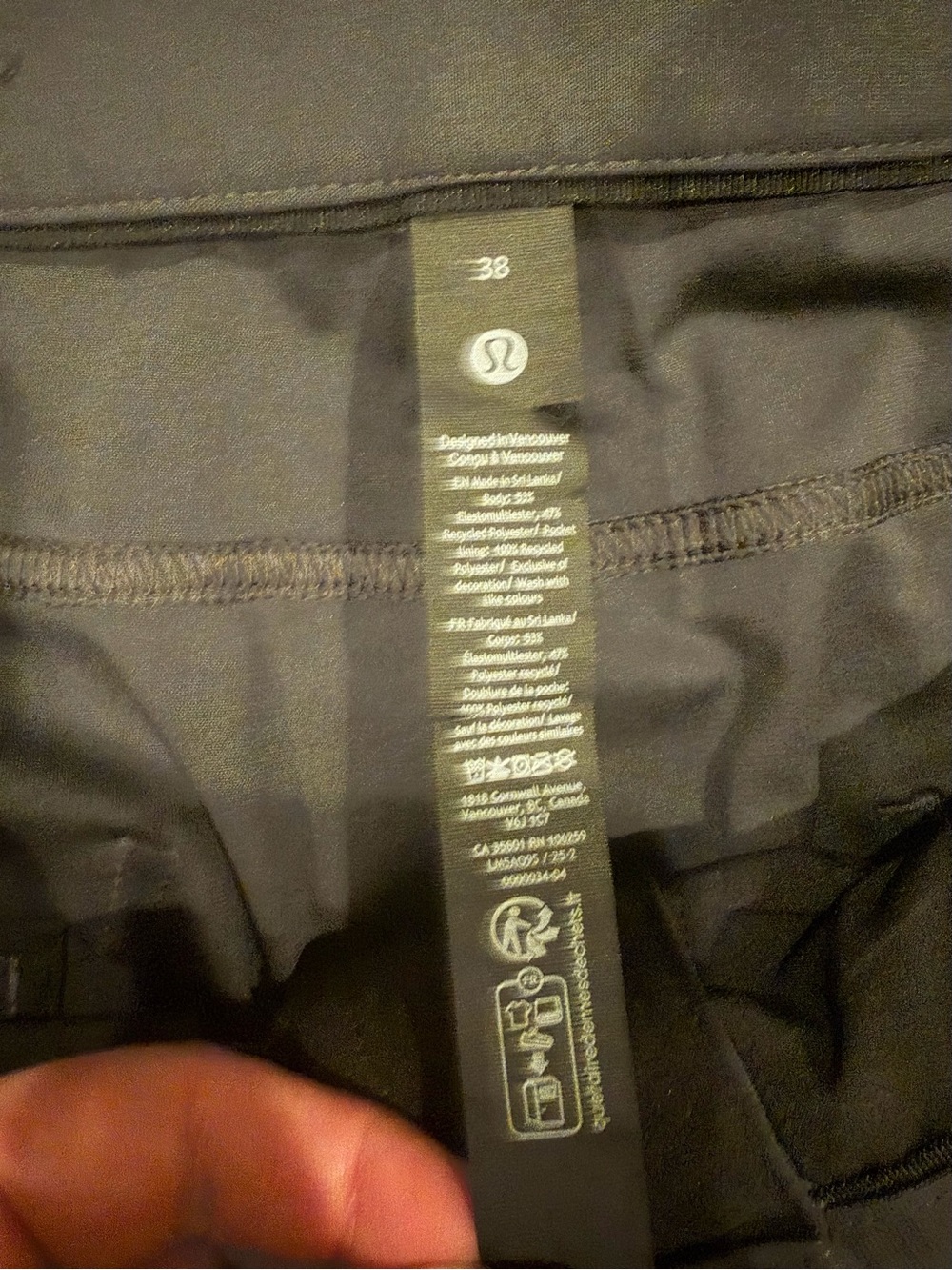 Lululemon ABC Warpstreme Pants Men’s 38 Black 31” - Picture 3 of 8